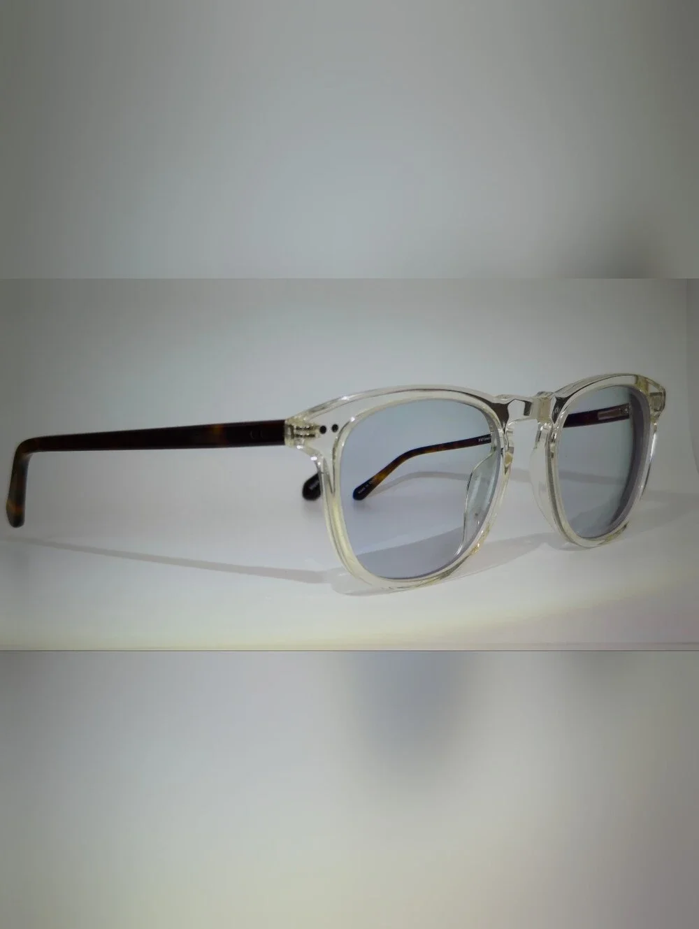 RFLKT. Illusion. Clear Square Eyewear Tortoise Temples. Well Made Frame.